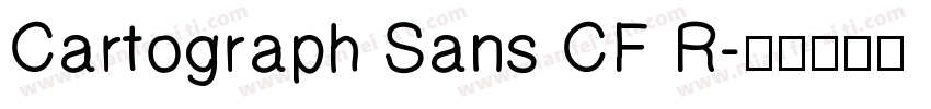 Cartograph Sans CF R字体转换